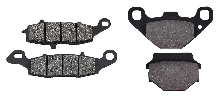 2 Kit plaquettes frein Raven RAV-103-035 Kawasaki ZR 250 Balius Av G, Av D et Artitle=Forme et couleur