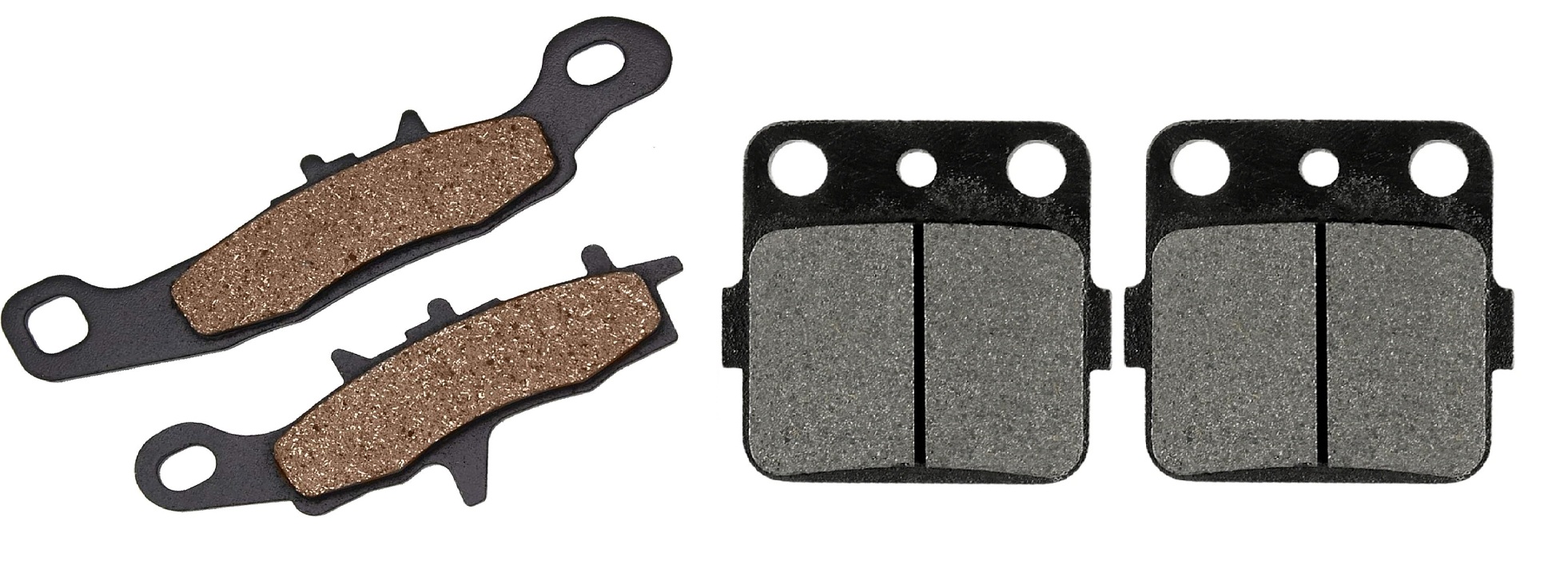 2 Kit plaquettes frein Raven RAV-103-038 Kawasaki KX 80 Av G, Av D et Artitle=Forme et couleur