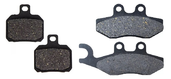 2 Kit plaquettes frein Raven RAV-103-045 Kawasaki KX 65 Av G, Av D et Artitle=Forme et couleur