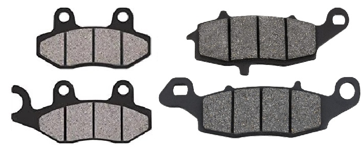 2 Kit plaquettes frein Raven RAV-103-052 Kawasaki W800 EJ 800 Av G, Av D et Artitle=Forme et couleur