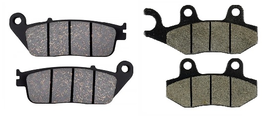 2 Kit plaquettes frein Raven RAV-103-053 Triumph Street Cup 900 Avant et Arrièretitle=Forme et couleur