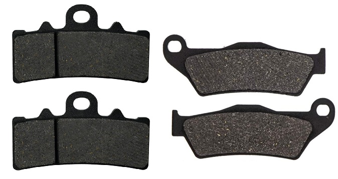 2 Kit plaquettes frein Raven RAV-103-062 Ktm Duke 200 Avant et Arrièretitle=Forme et couleur
