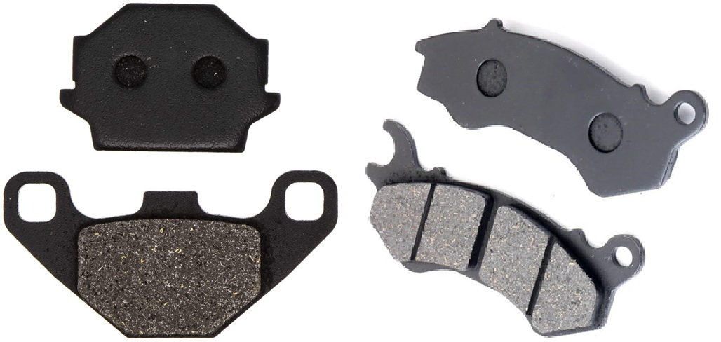 2 Kit plaquettes frein Raven RAV-103-106 Peugeot Django 125 Avant et Arrièretitle=Forme et couleur