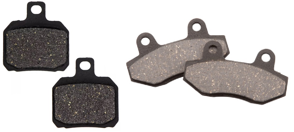 2 Kit plaquettes frein Raven RAV-103-107 Peugeot Speedfight 50 Avant et Arrièretitle=Forme et couleur