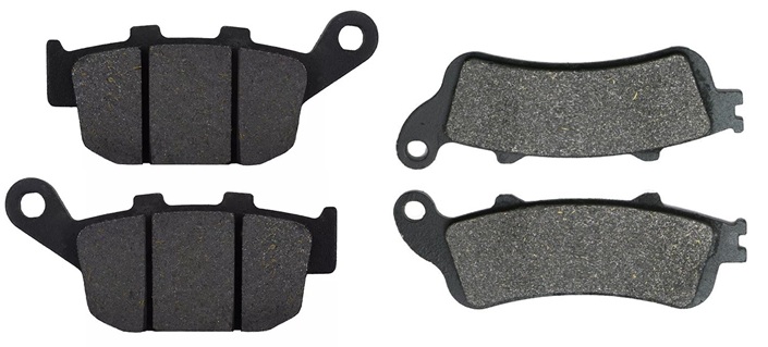 2 Kit plaquettes frein Raven RAV-103-108 Peugeot SV 250 Avant et Arrièretitle=Forme et couleur