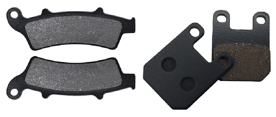 2 Kit plaquettes frein Raven RAV-103-110 Peugeot Looxor 125 Avant et Arrièretitle=Forme et couleur