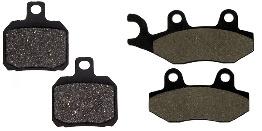 2 Kit plaquettes frein Raven RAV-103-116 Peugeot Django 125 Avant et Arrièretitle=Forme et couleur