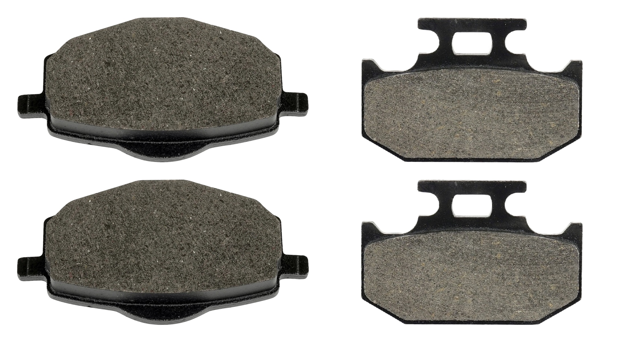 2 Kit plaquettes frein Raven RAV-103-120 Yamaha TY 250 Avant et Arrièretitle=Forme et couleur