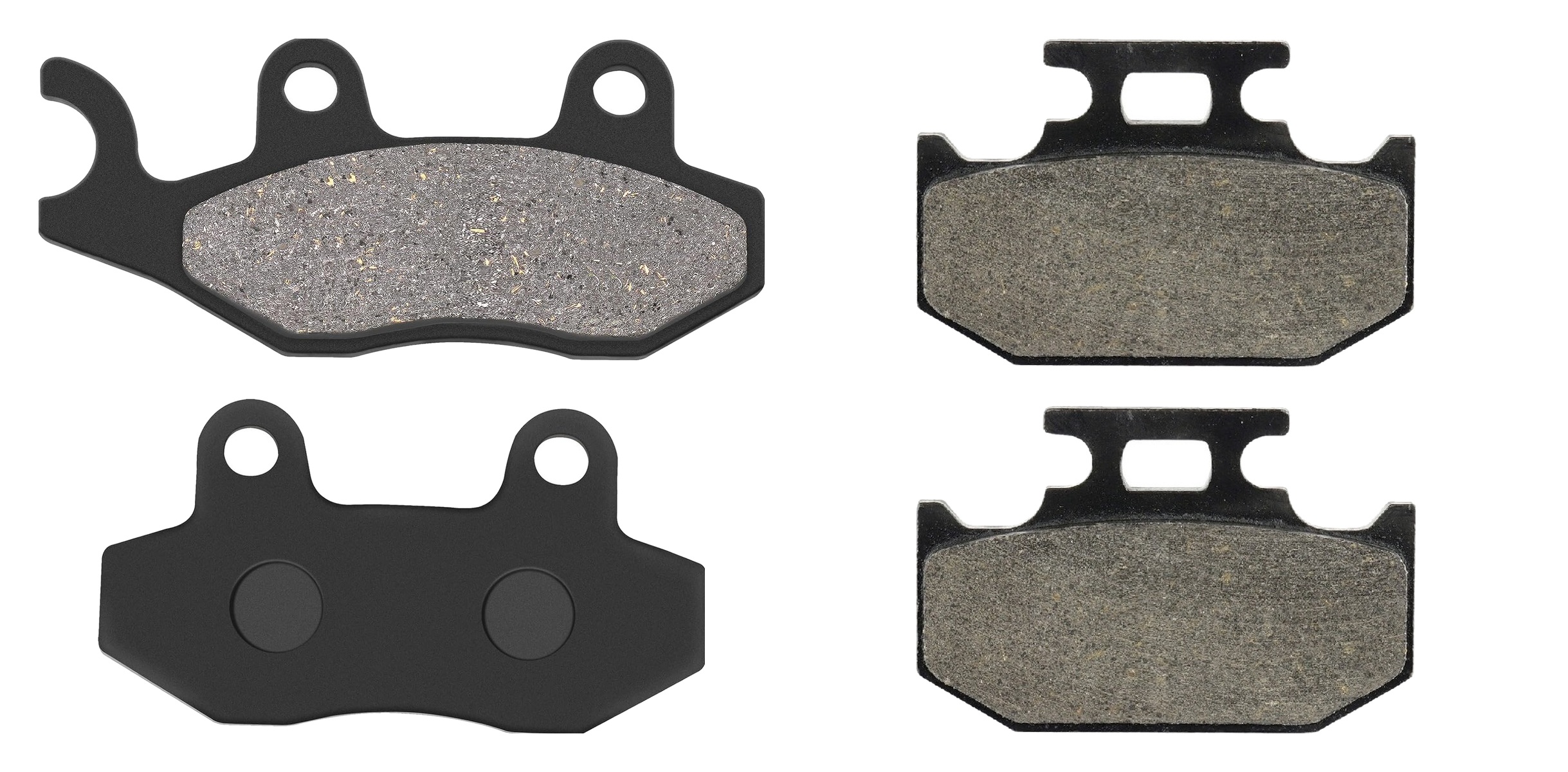 2 Kit plaquettes frein Raven RAV-103-121 Yamaha DT 200 Avant et Arrièretitle=Forme et couleur