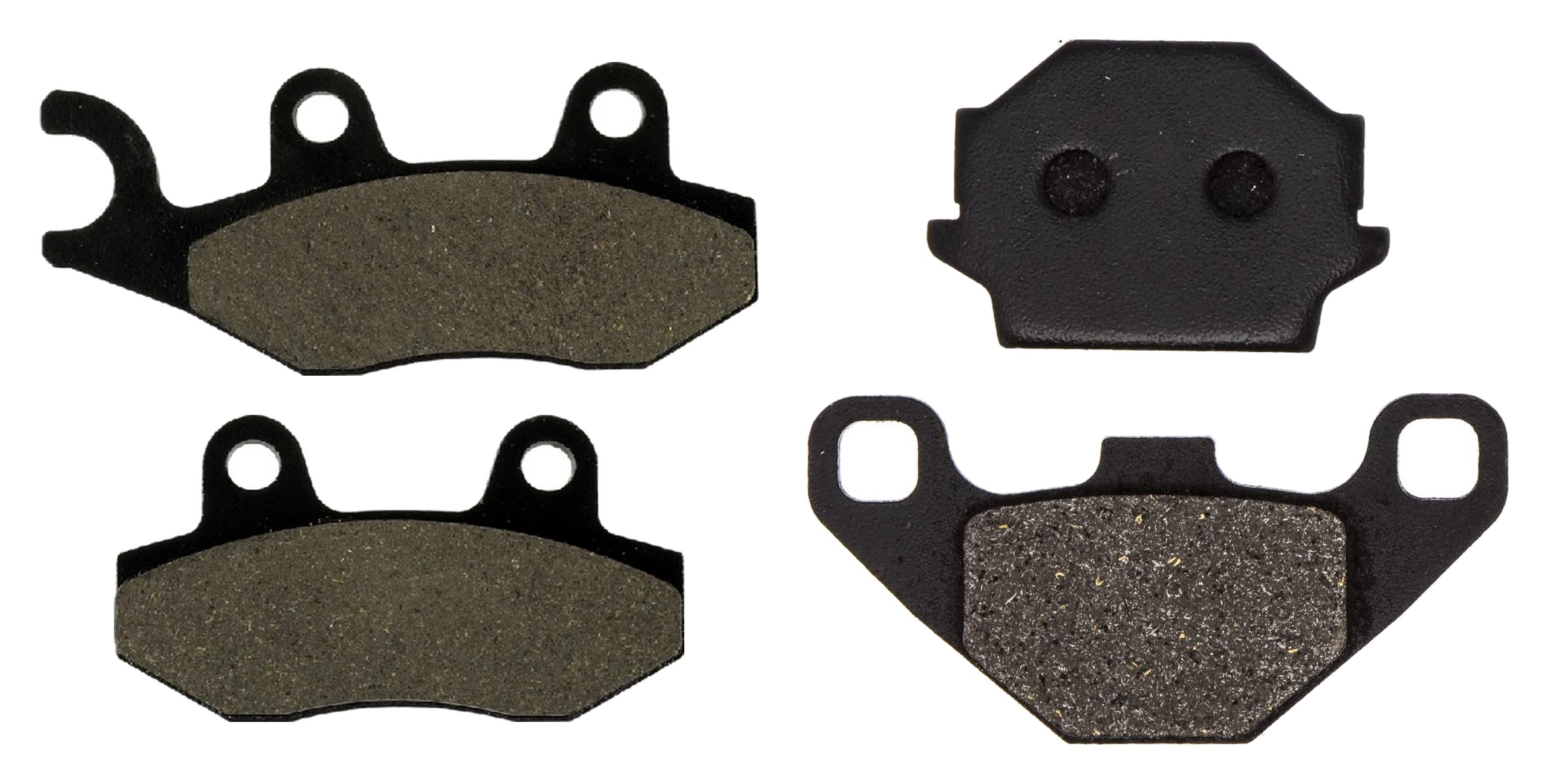 2 Kit plaquettes frein Raven RAV-103-125 Aeon Elite 125 Avant et Arrièretitle=Forme et couleur