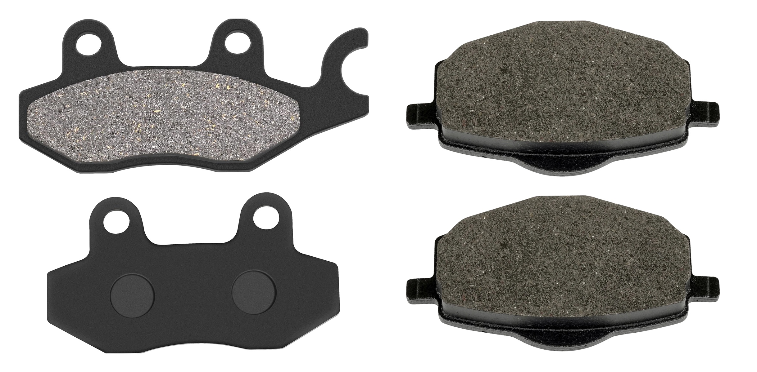 2 Kit plaquettes frein Raven RAV-103-127 Yamaha TZM 50 Avant et Arrièretitle=Forme et couleur
