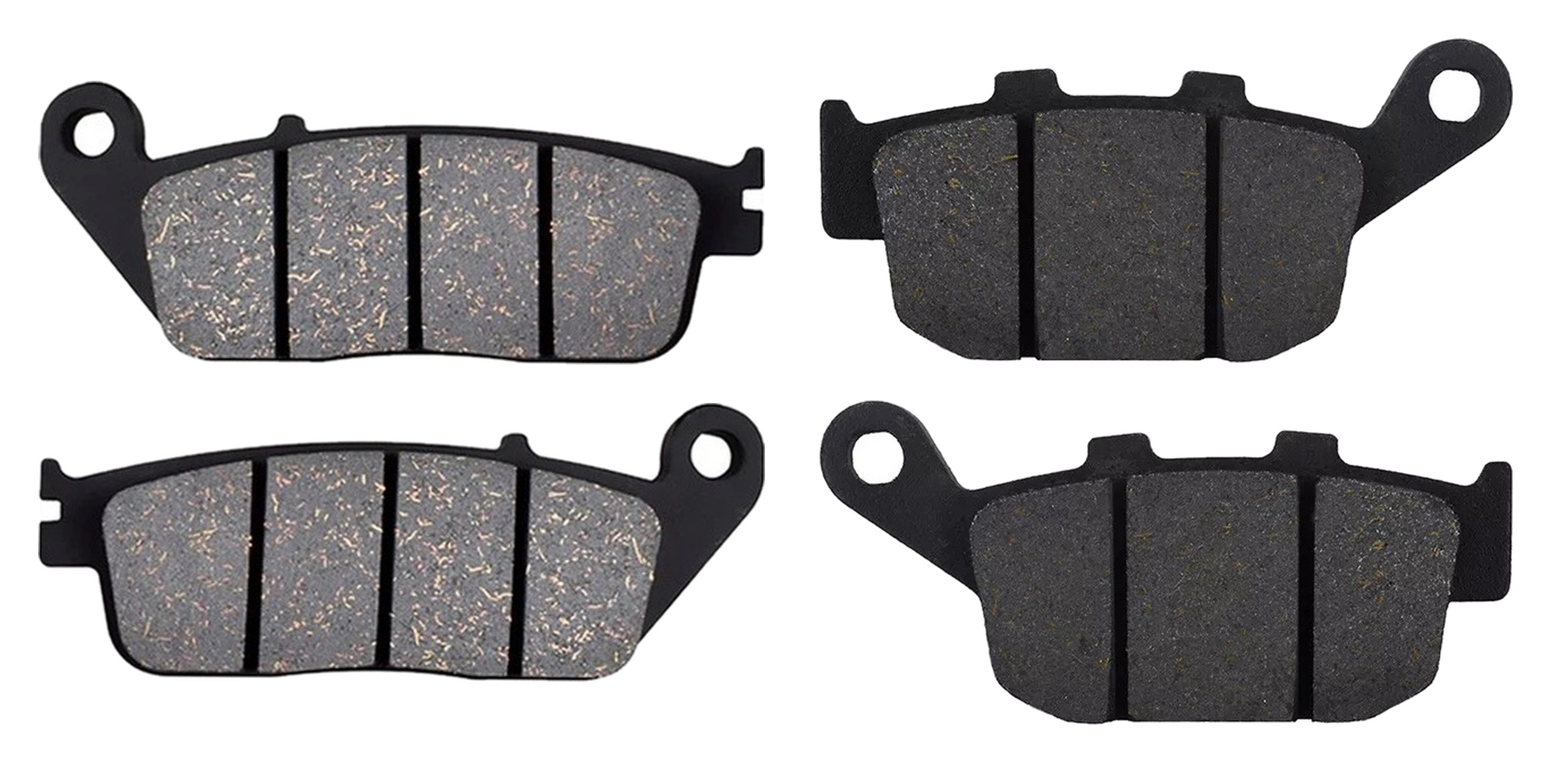 2 Kit plaquettes frein Raven RAV-103-149 Honda CB 400 Super Four Avant et Arrièretitle=Forme et couleur
