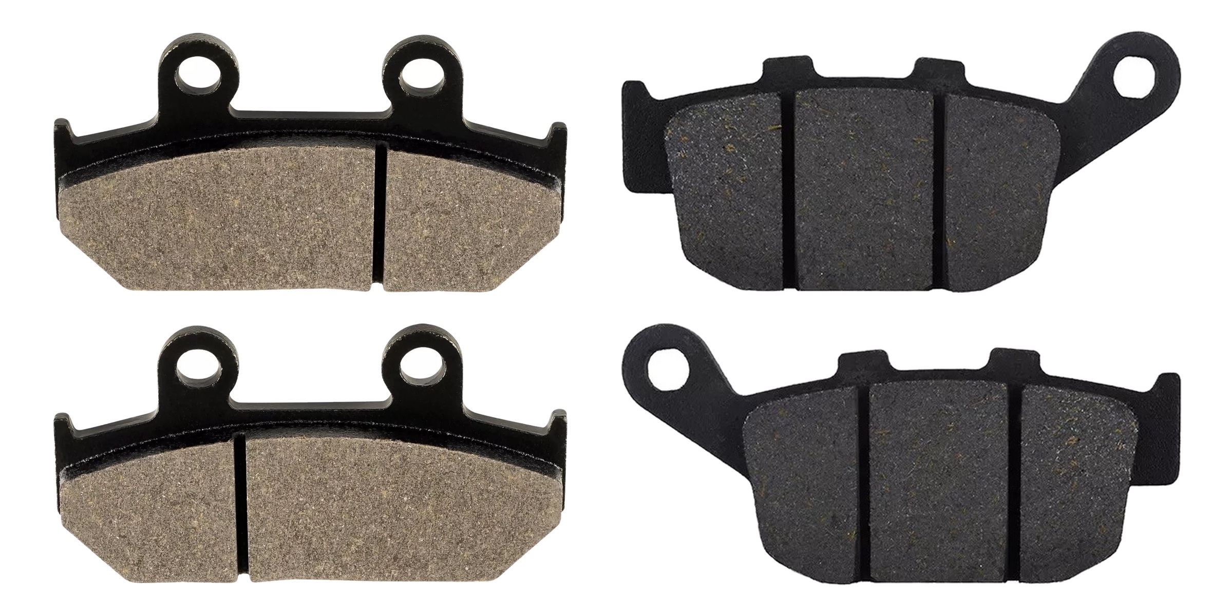 2 Kit plaquettes frein Raven RAV-103-150 Honda Africa Twin 650 Avant et Arrièretitle=Forme et couleur