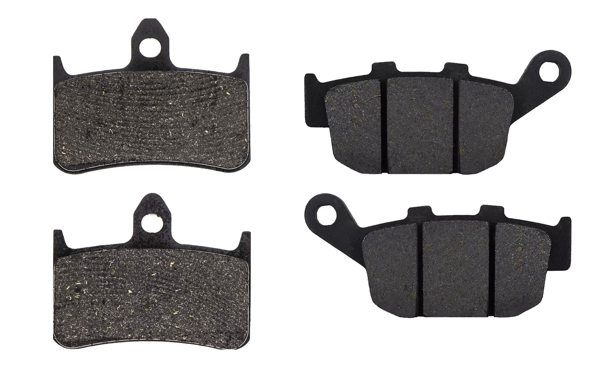 2 Kit plaquettes frein Raven RAV-103-151 Honda NT 400 Bros Avant et Arrièretitle=Forme et couleur