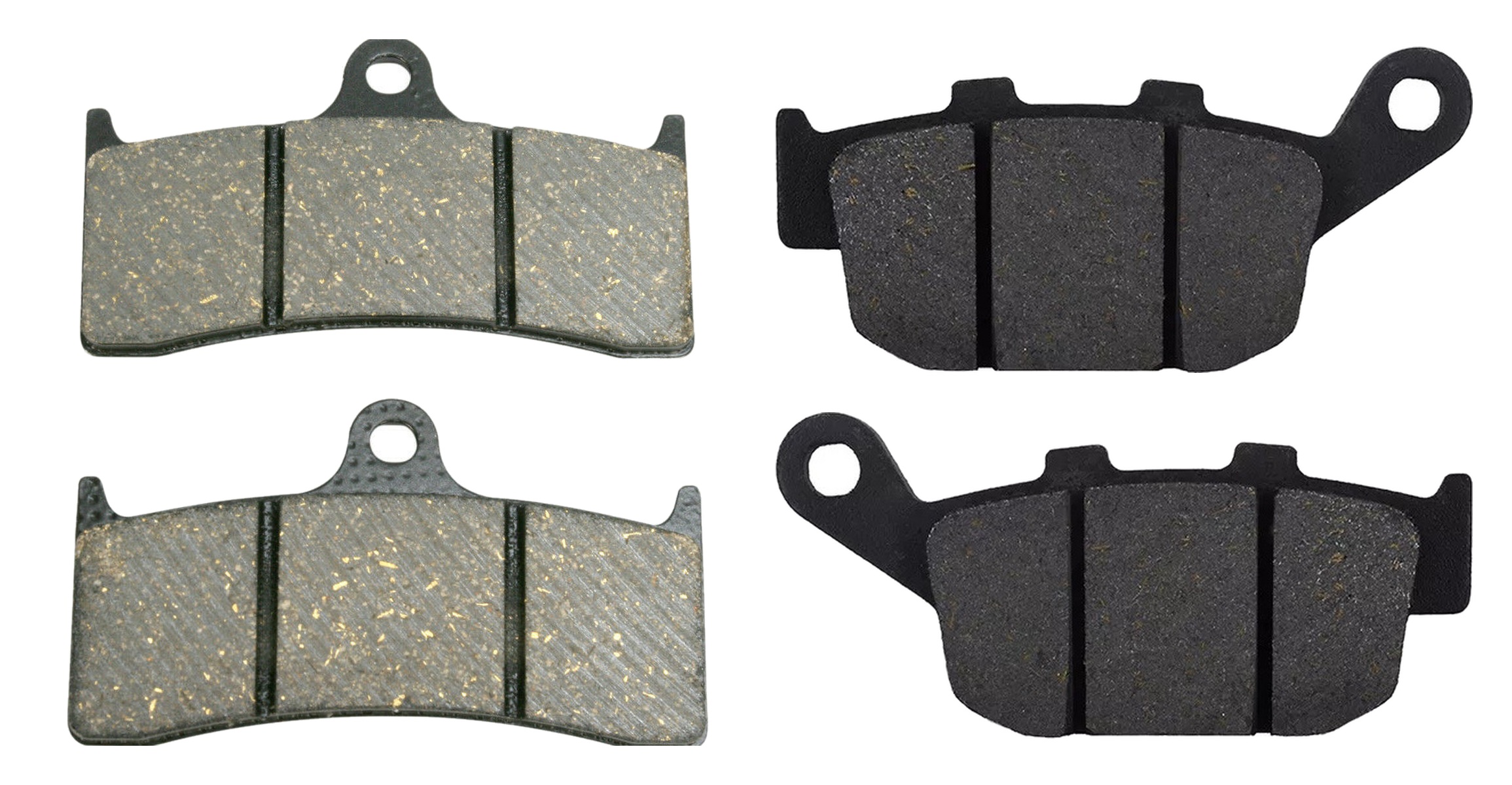 2 Kit plaquettes frein Raven RAV-103-153 Buell Cyclone 1200 Avant et Arrièretitle=Forme et couleur