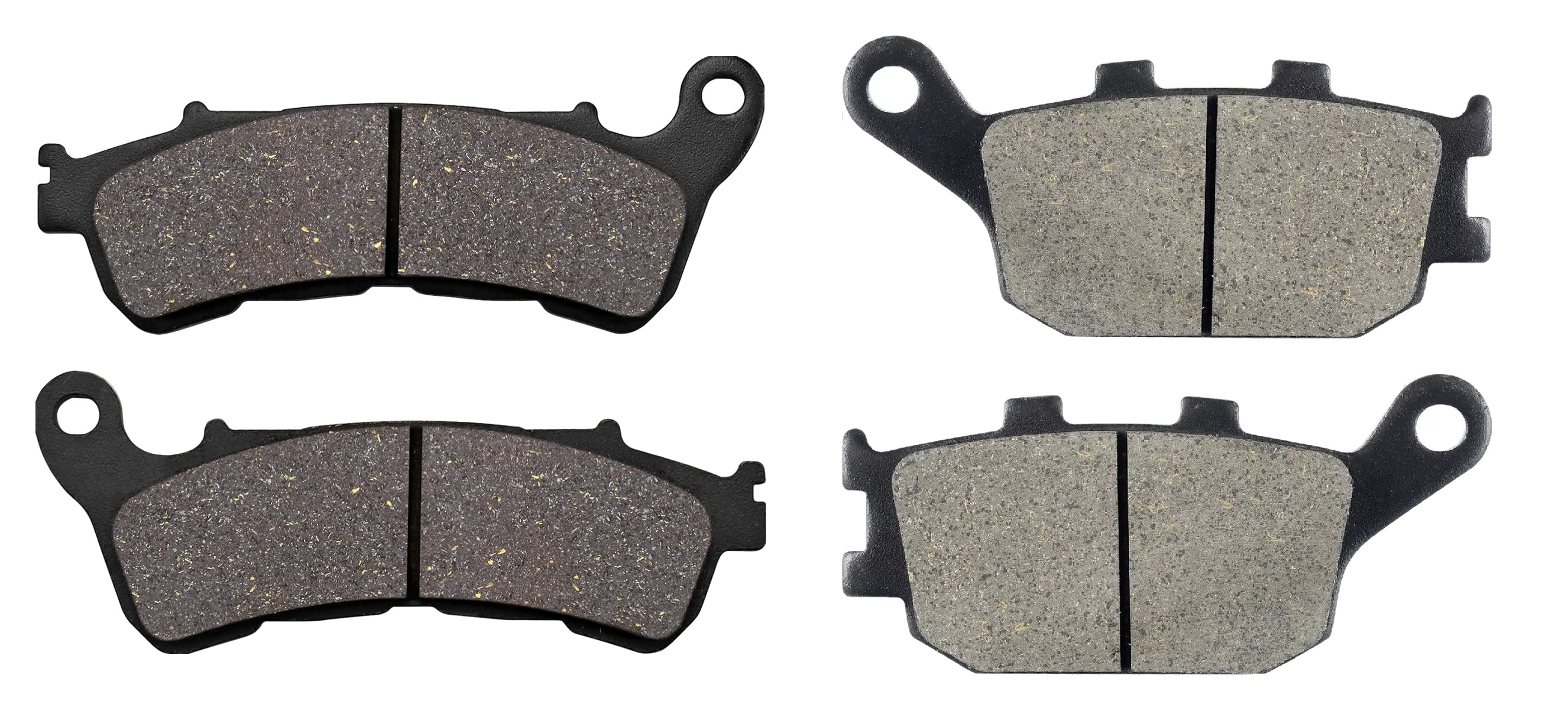 2 Kit plaquettes frein Raven RAV-103-155 Honda NC 700 S Avant et Arrièretitle=Forme et couleur