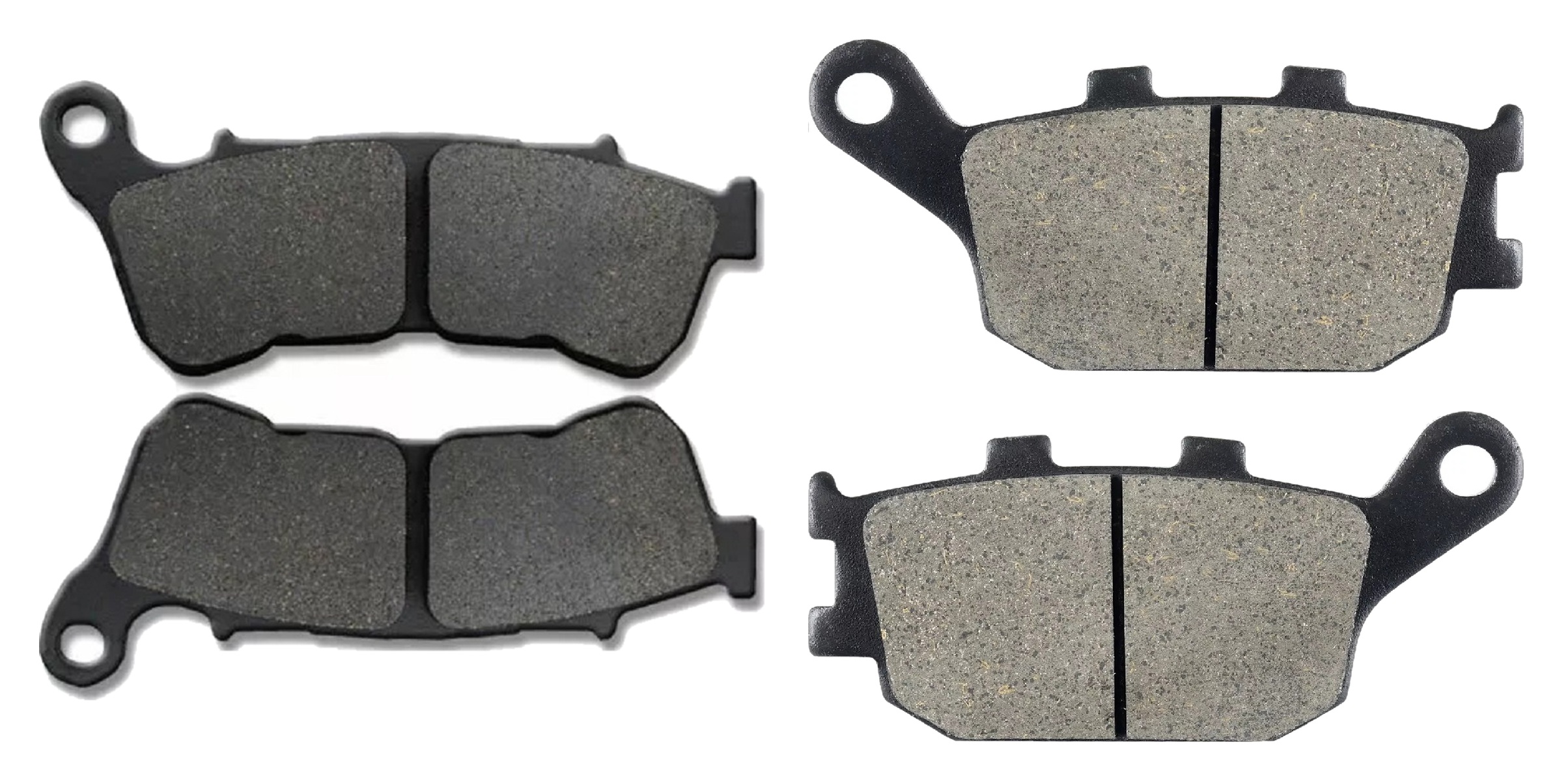 2 Kit plaquettes frein Raven RAV-103-156 Honda XRE 300 Avant et Arrièretitle=Forme et couleur