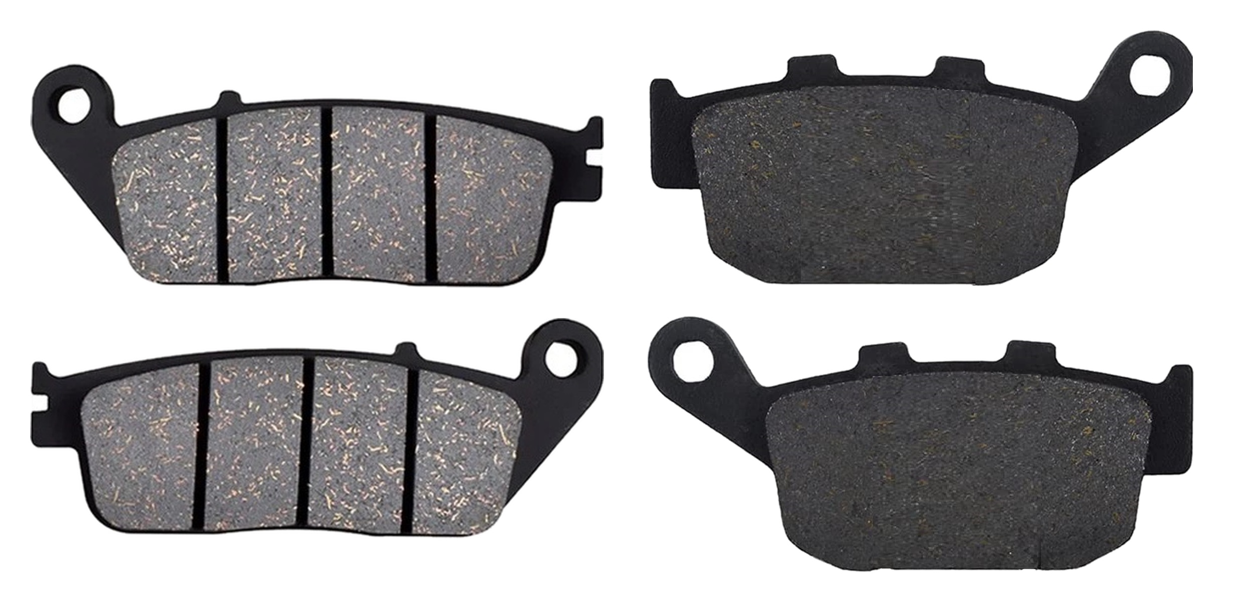 2 Kit plaquettes frein Raven RAV-103-158 Suzuki GW 250 Inazuma Avant et Arrièretitle=Forme et couleur