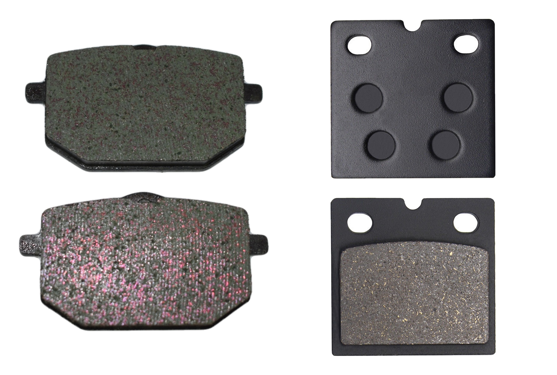 2 Kit plaquettes frein Raven RAV-103-161 Moto-guzzi NTX 750 Avant et Arrièretitle=Forme et couleur
