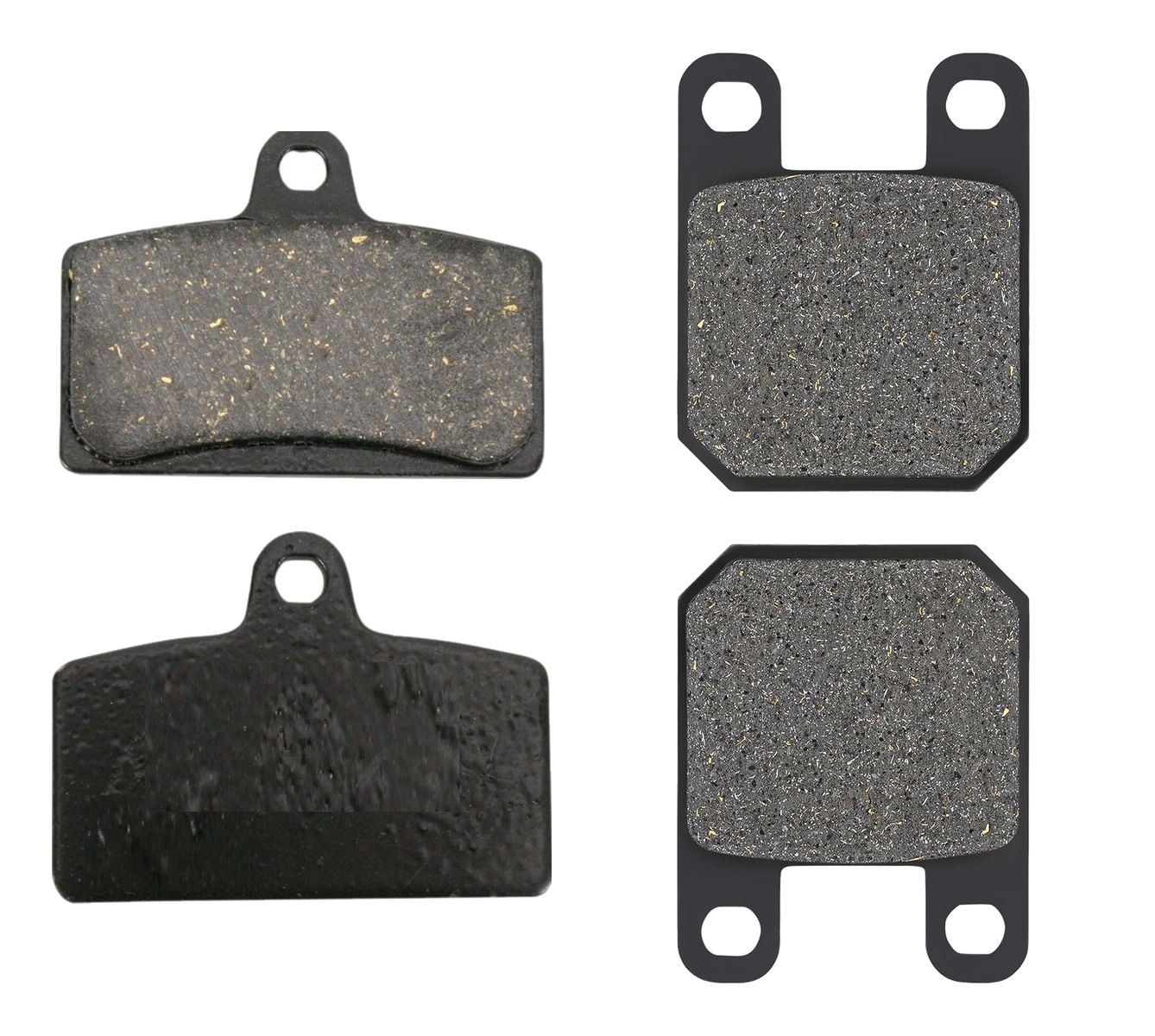 2 Kit plaquettes frein Raven RAV-103-173 Derbi GPX1 50 Avant et Arrièretitle=Forme et couleur