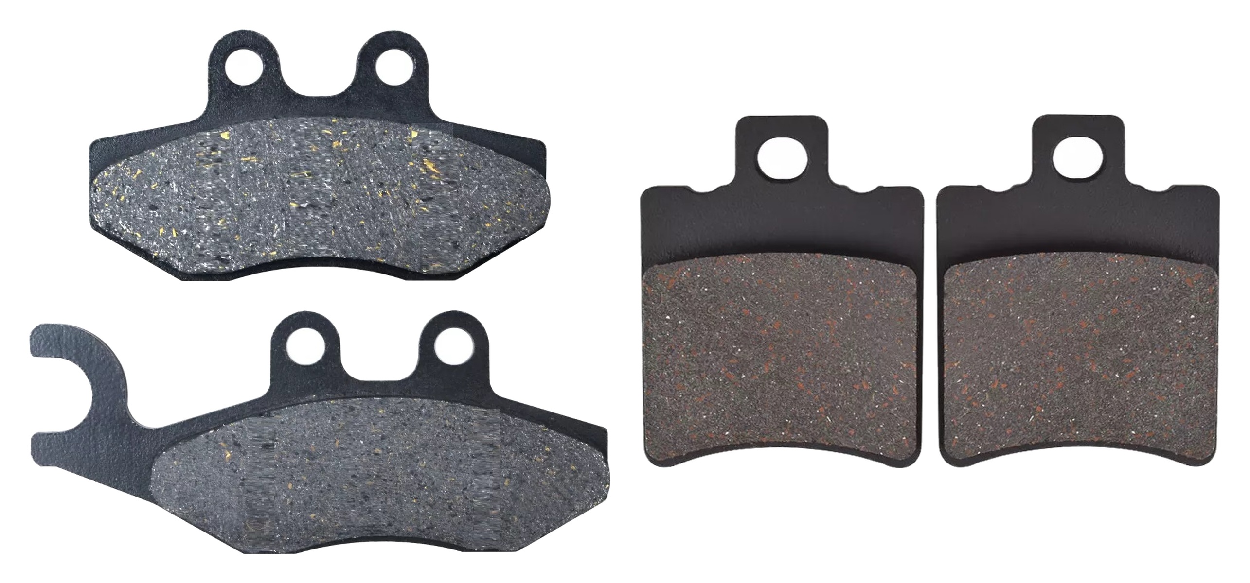 2 Kit plaquettes frein Raven RAV-103-202 Benelli Velvet 400 Avant et Arrièretitle=Forme et couleur