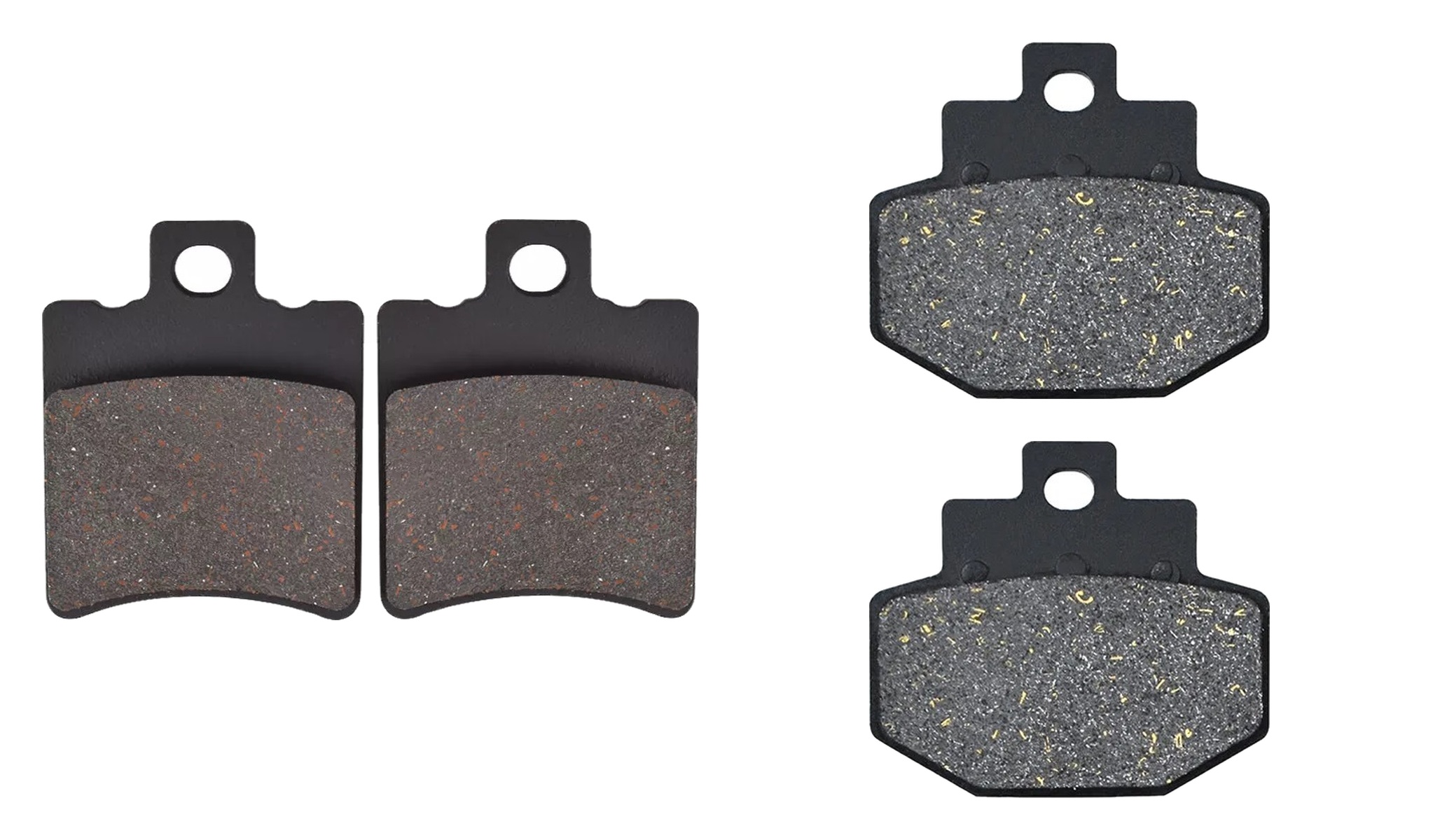 2 Kit plaquettes frein Raven RAV-103-206 Benelli Adiva 125 Avant et Arrièretitle=Forme et couleur