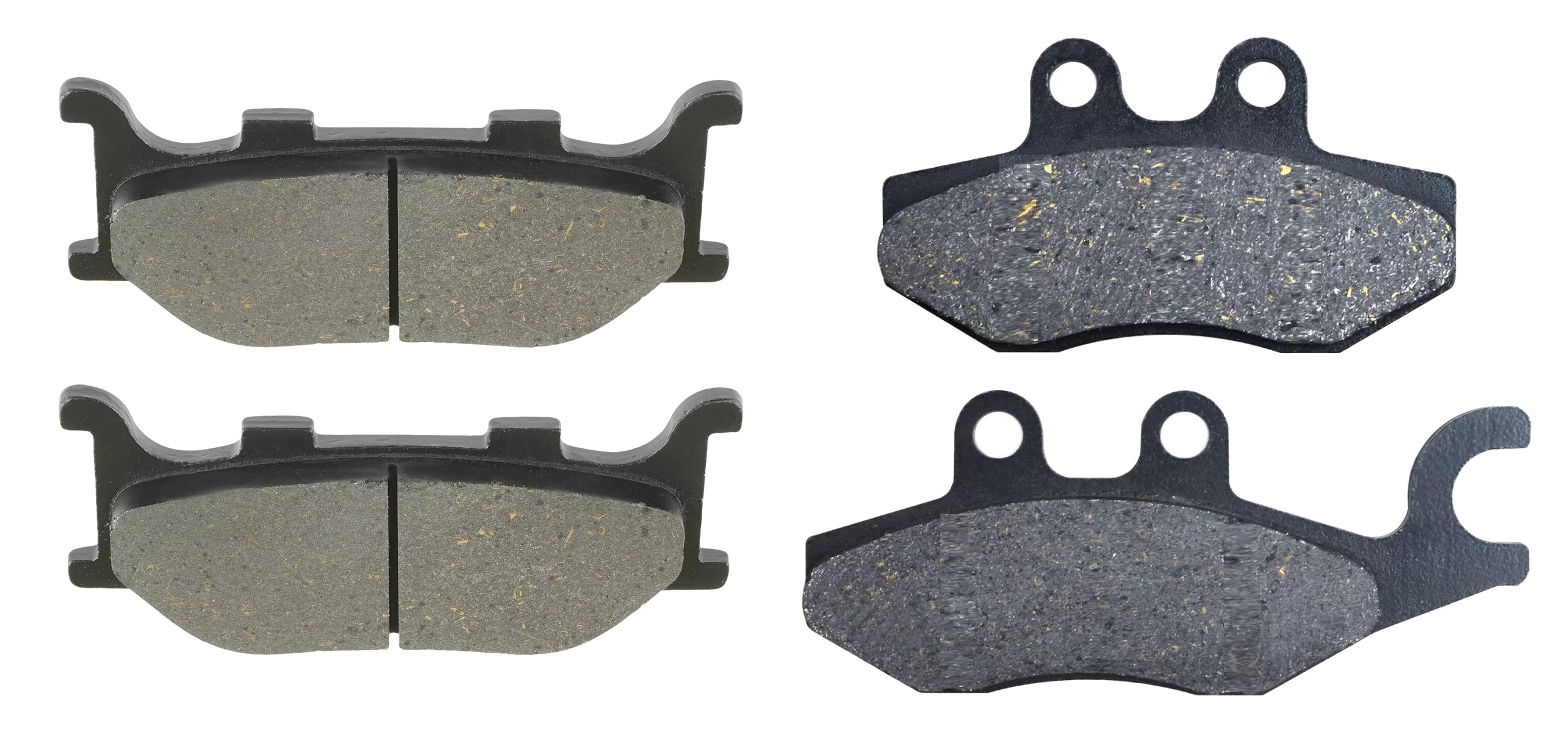 2 Kit plaquettes frein Raven RAV-103-209 Italjet Jupiter 250 Avant et Arrièretitle=Forme et couleur
