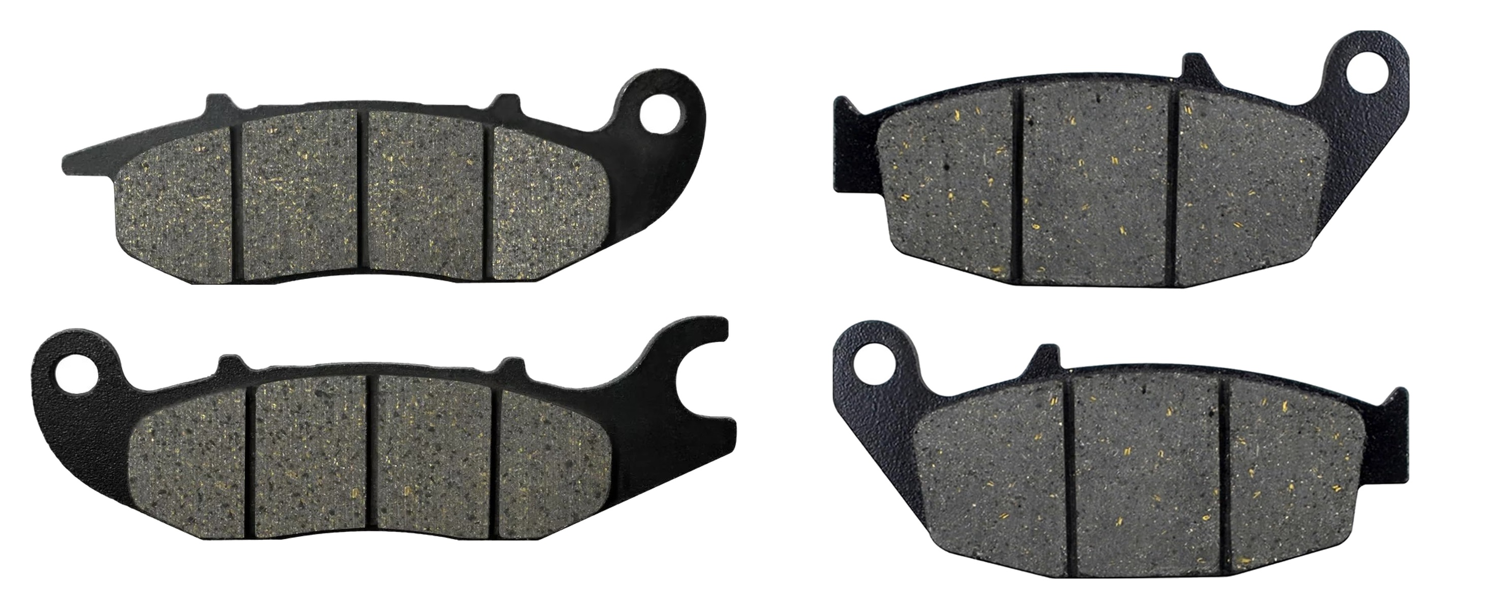 2 Kit plaquettes frein Raven RAV-103-234 Honda Dax 125 Avant et Arrièretitle=Forme et couleur