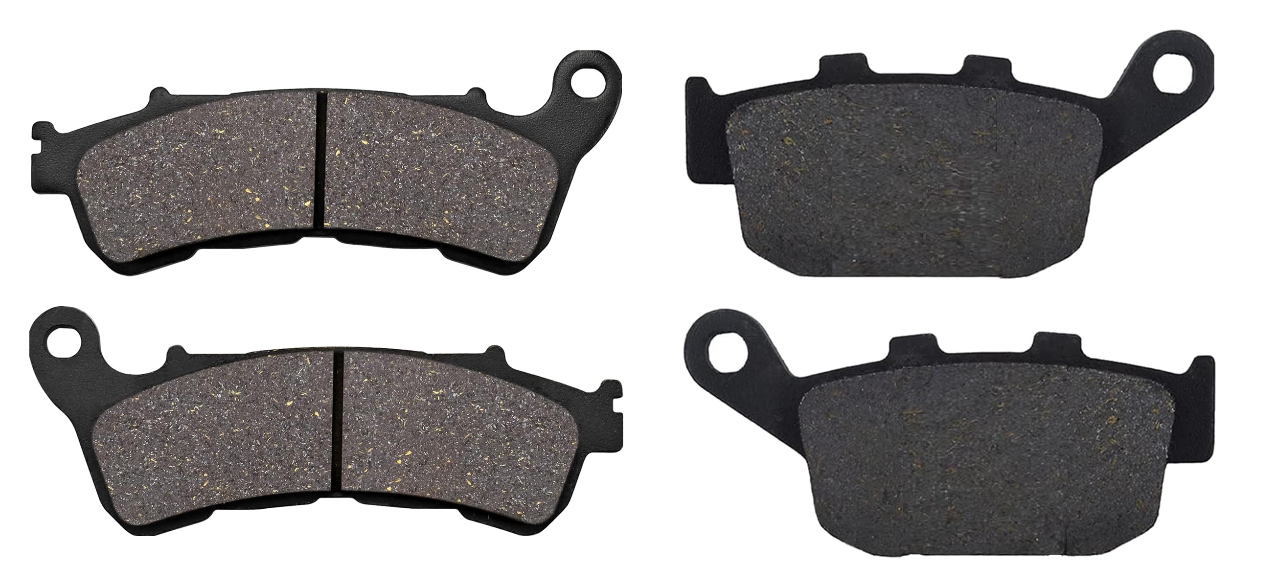 2 Kit plaquettes frein Raven RAV-103-238 Honda CBR 250 R Avant et Arrièretitle=Forme et couleur