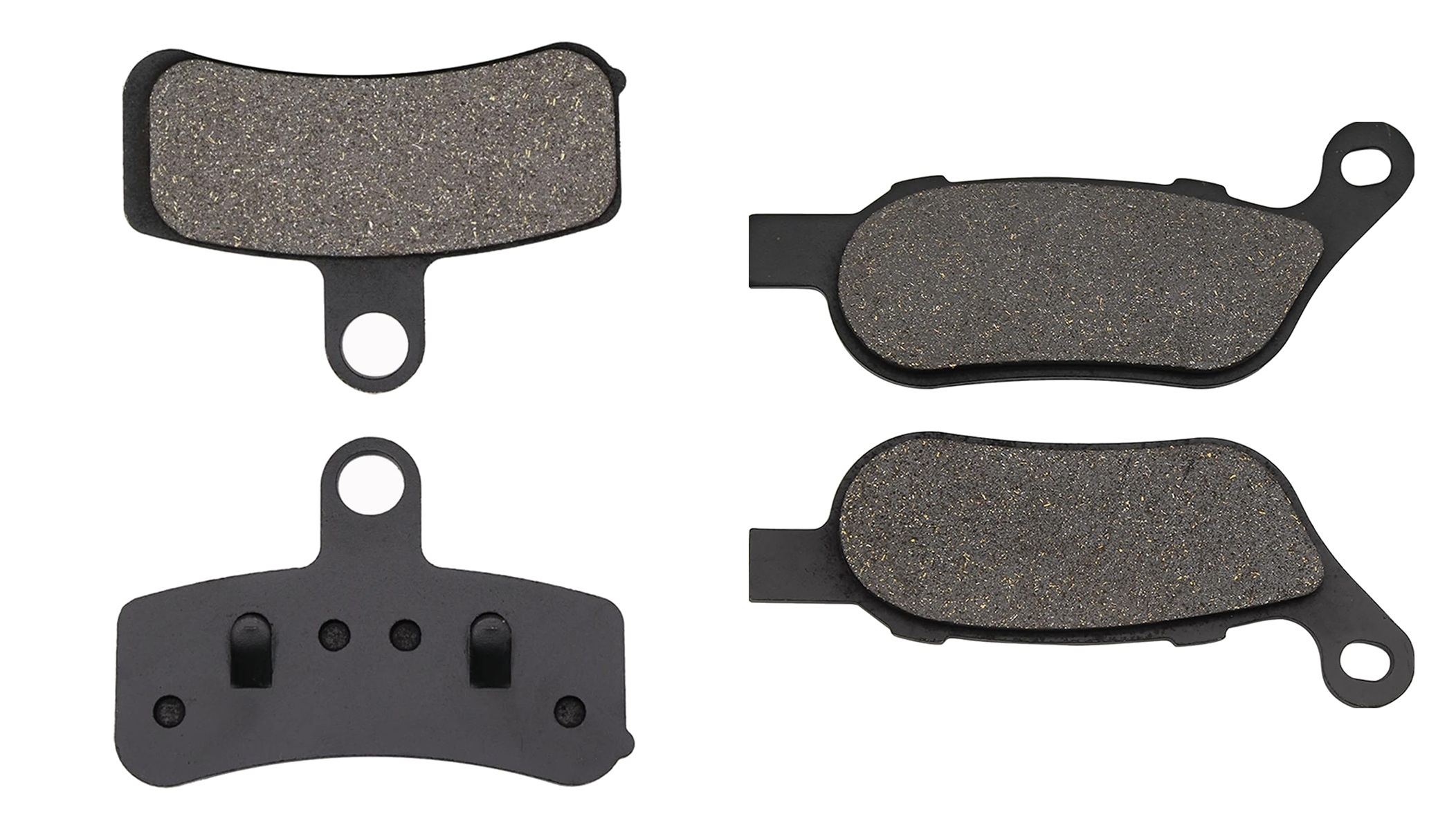 2 Kit plaquettes frein Raven RAV-103-242 Harley-davidson Softail Custom Avant et Arrièretitle=Forme et couleur