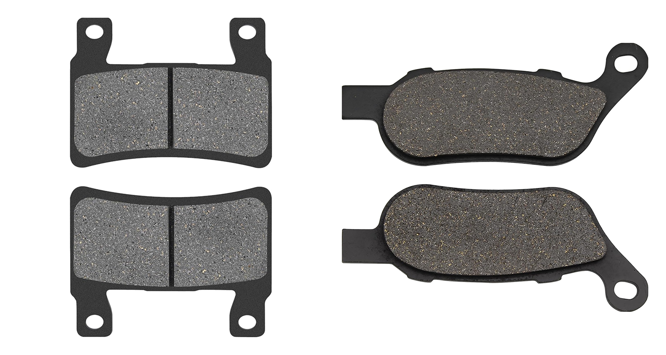 2 Kit plaquettes frein Raven RAV-103-243 Harley-davidson Softail Slim S Avant et Arrièretitle=Forme et couleur