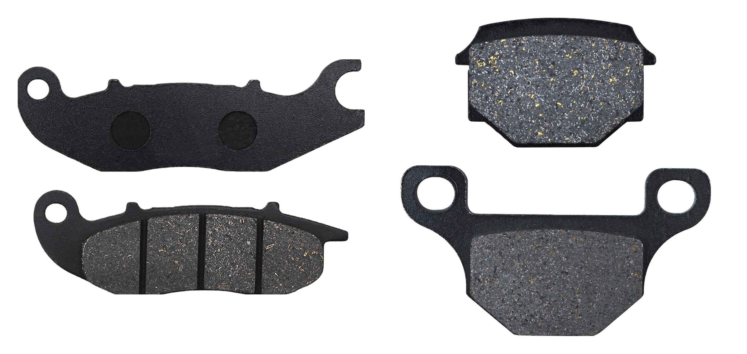 2 Kit plaquettes frein Raven RAV-103-245 Derbi Terra 125 Avant et Arrièretitle=Forme et couleur