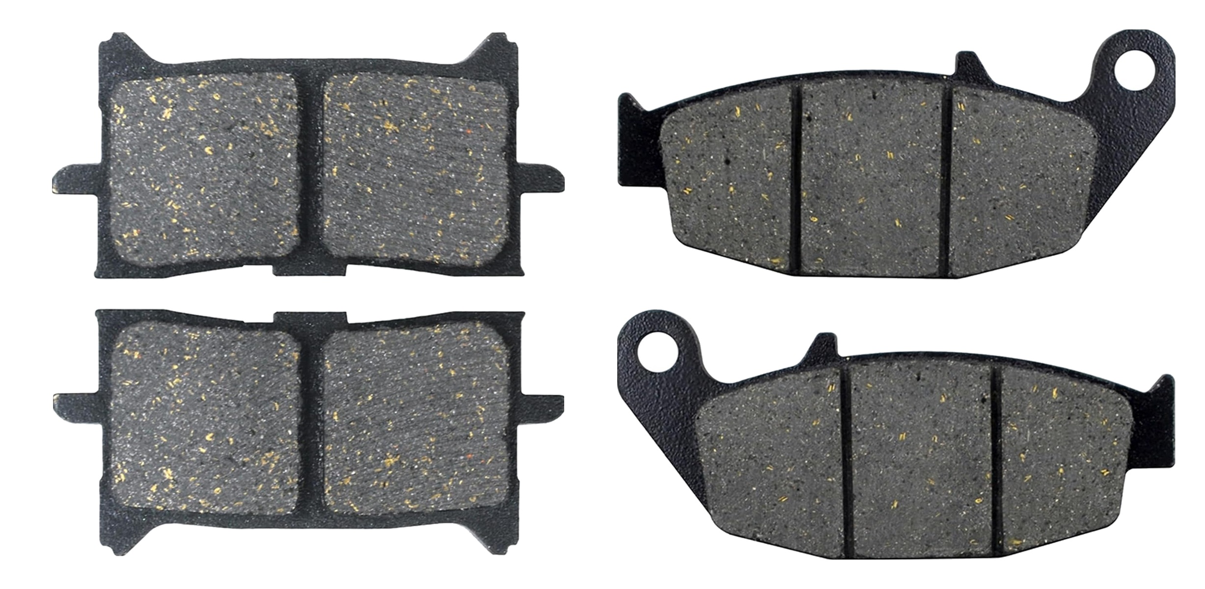 2 Kit plaquettes frein Raven RAV-103-248 Honda CB 125 Neo Sport Cafe Avant et Arrièretitle=Forme et couleur