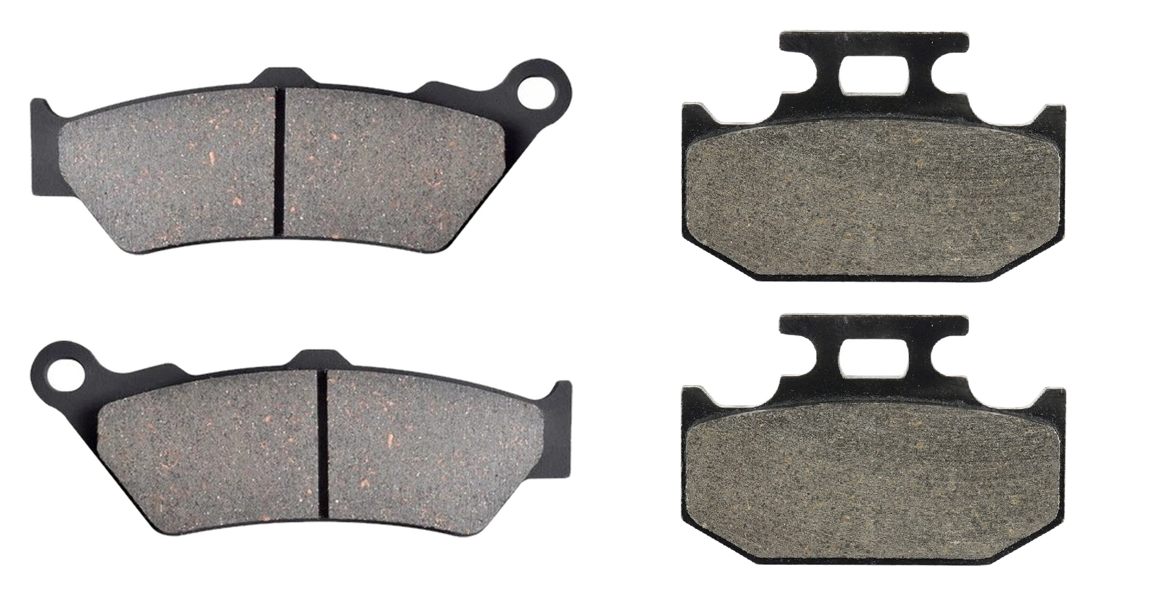 2 Kit plaquettes frein Raven RAV-103-253 Yamaha DT 125 X Avant et Arrièretitle=Forme et couleur
