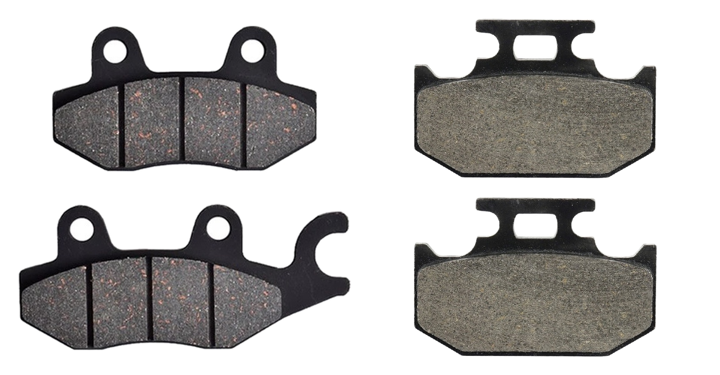 2 Kit plaquettes frein Raven RAV-103-254 Yamaha Fazer 250 Avant et Arrièretitle=Forme et couleur