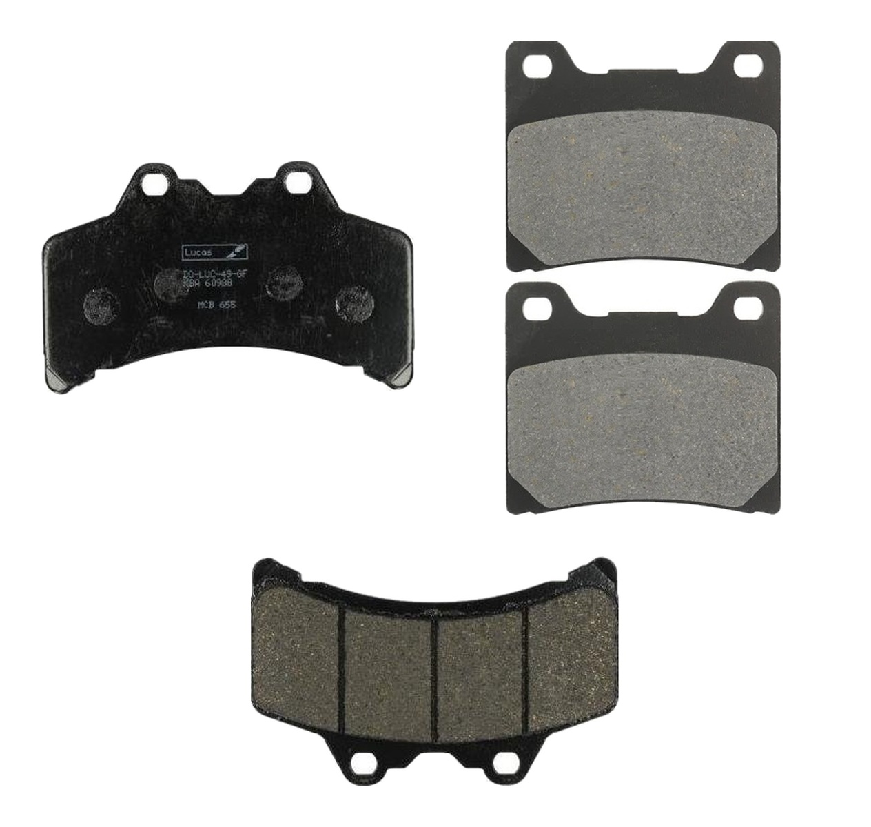 2 Kit plaquettes frein Raven RAV-103-255 Yamaha GTS 1000 Avant et Arrièretitle=Forme et couleur