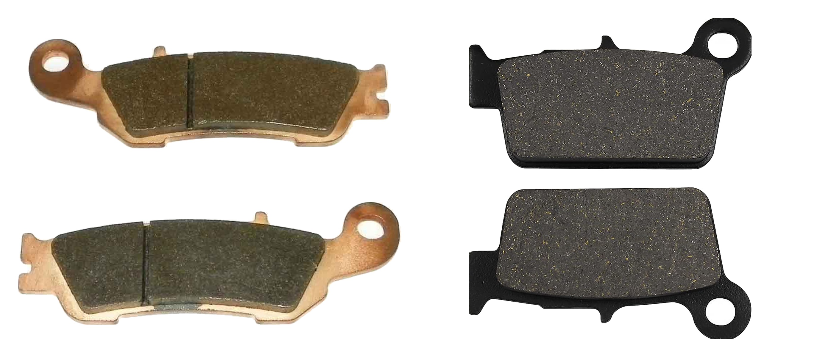 2 Kit plaquettes frein Raven RAV-103-267 Yamaha WRF 450 Avant et Arrièretitle=Forme et couleur