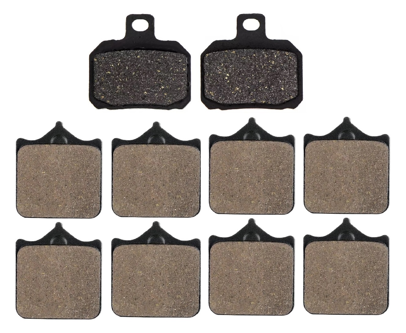 2 Kit plaquettes frein Raven RAV-104-004 Benelli DUE 756 Av G, Av D et Artitle=Forme et couleur