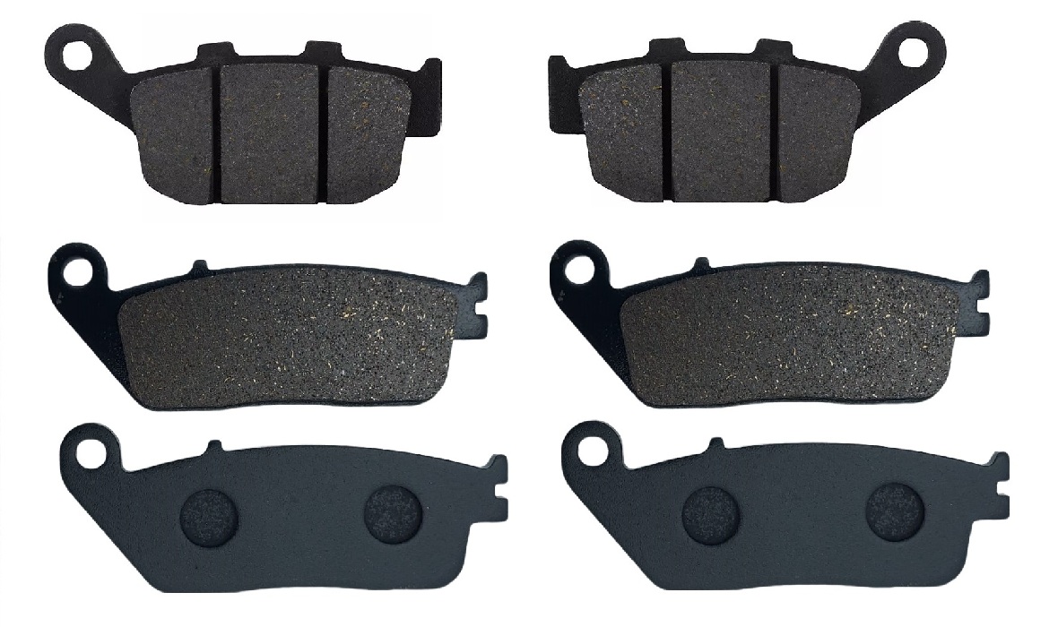 3 Kit plaquettes frein Raven RAV-104-040 Honda CB 650 F Av G, Av D et Artitle=Forme et couleur