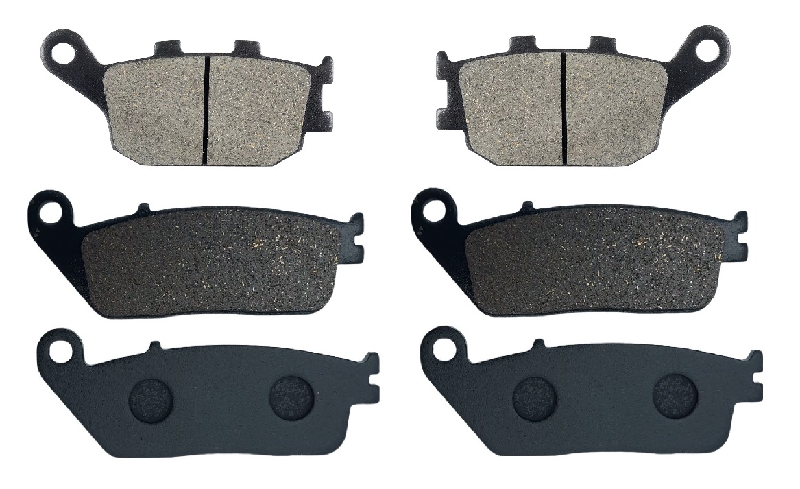 3 Kit plaquettes frein Raven RAV-104-041 Honda CBF 600 S Av G, Av D et Artitle=Forme et couleur