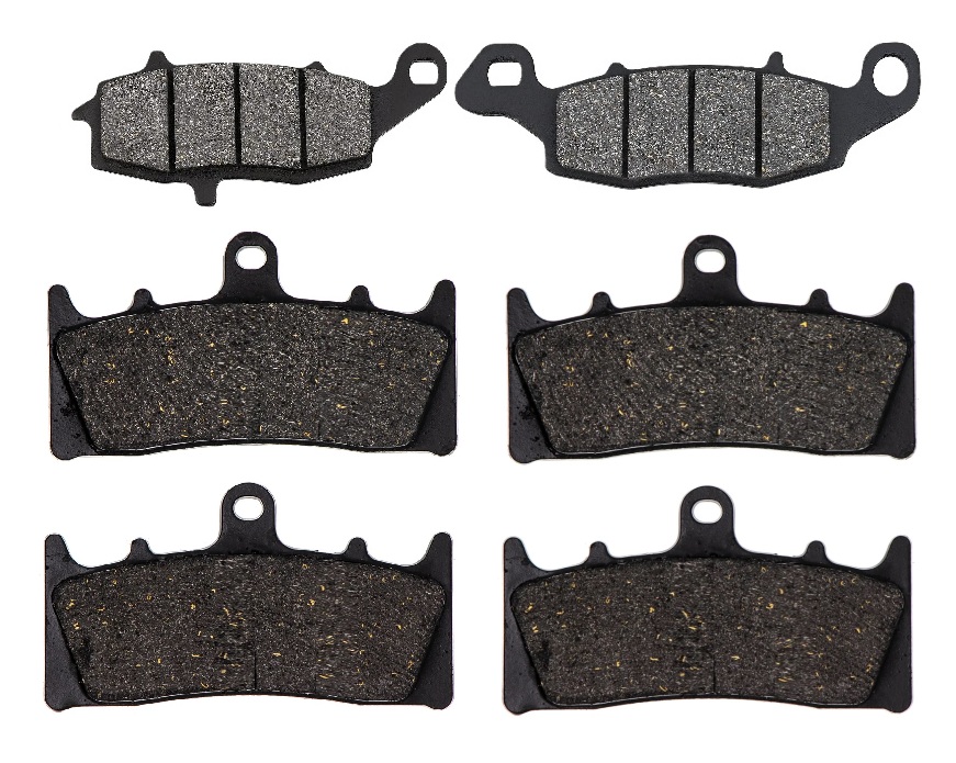 2 Kit plaquettes frein Raven RAV-104-052 Kawasaki Vulcan 1600 Mean Streak Av G, Av D et Artitle=Forme et couleur