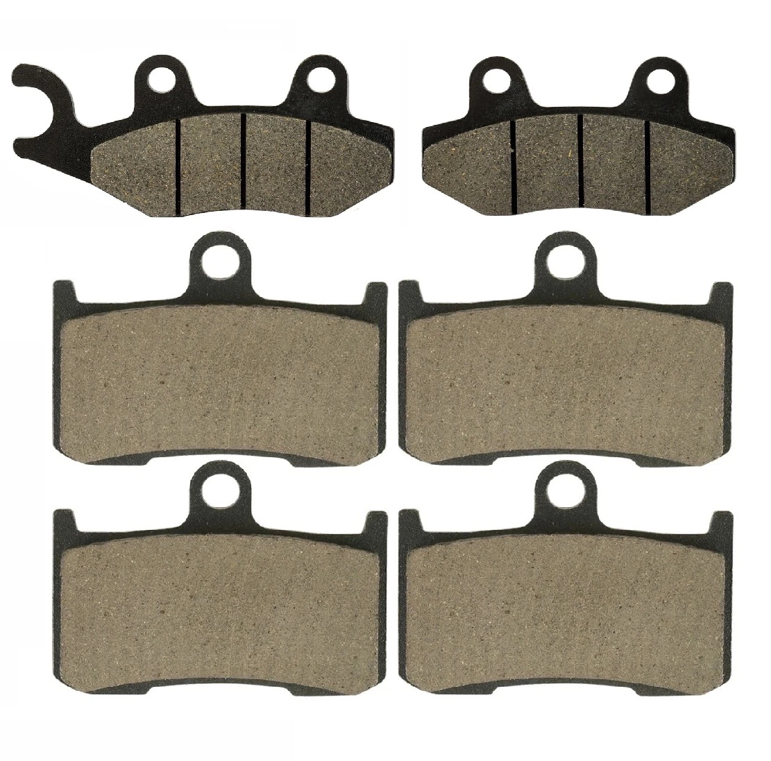 2 Kit plaquettes frein Raven RAV-104-099 Triumph Tiger 1050 Av G, Av D et Artitle=Forme et couleur