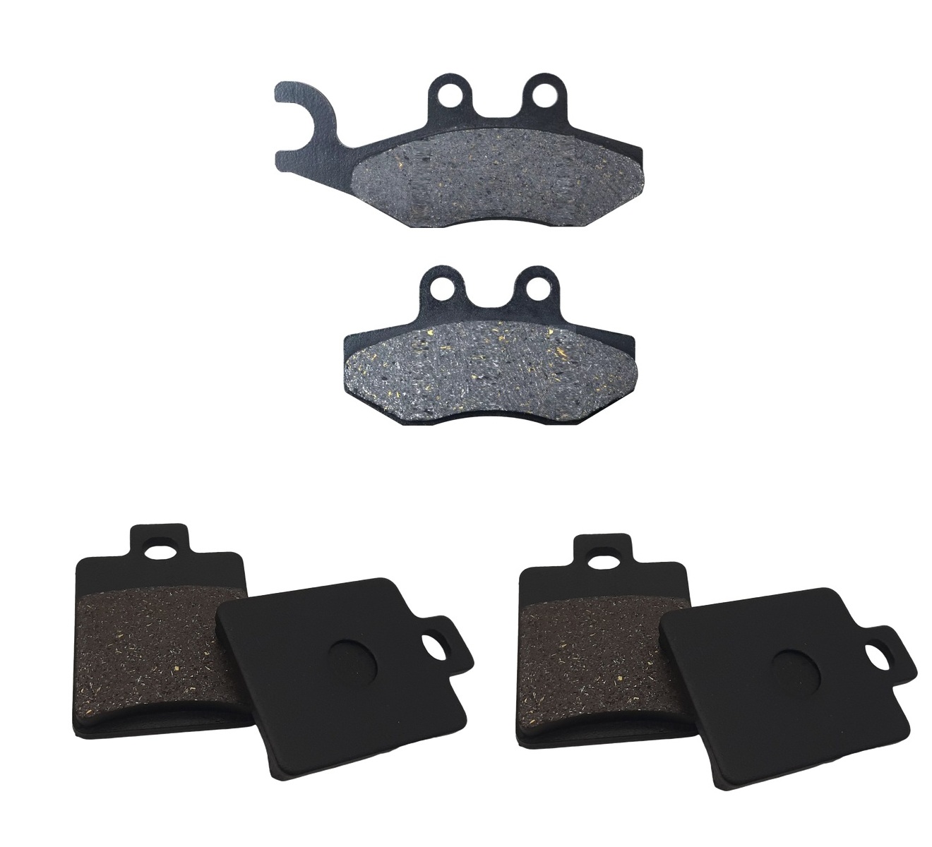 3 Kit plaquettes frein Raven RAV-104-114 Piaggio MP3 400 Av G, Av D et Artitle=Forme et couleur