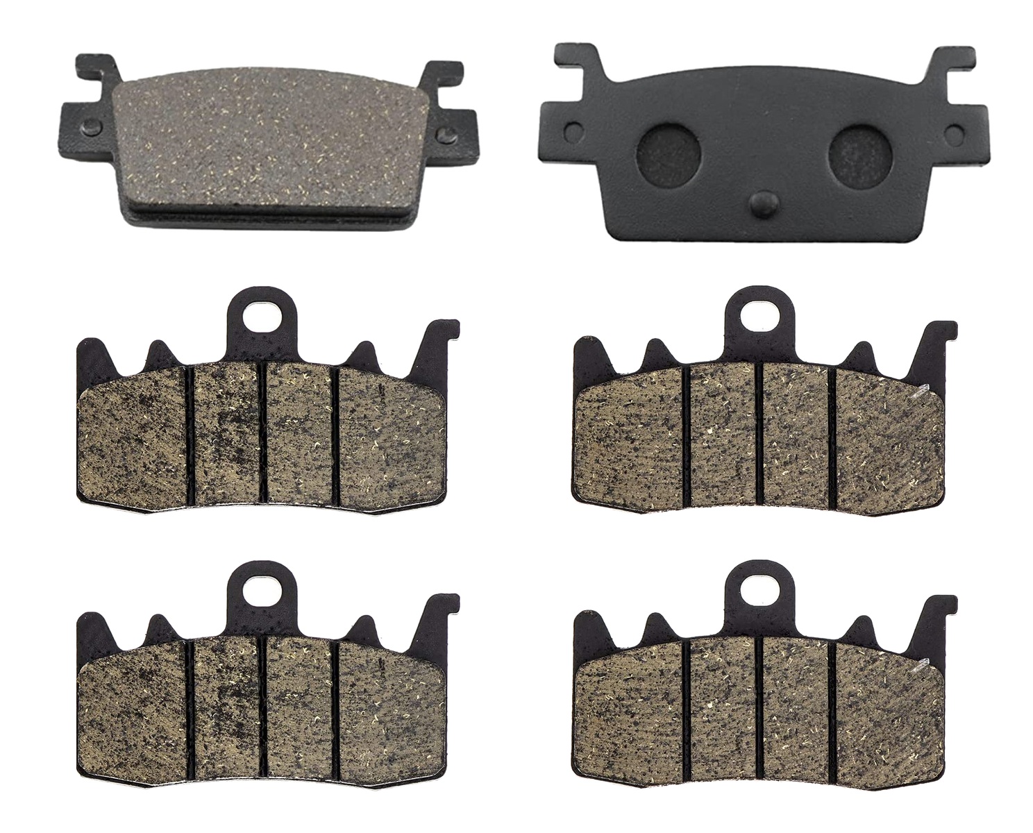 3 Kit plaquettes frein Raven RAV-104-118 Kymco AK 550 Av G, Av D et Artitle=Forme et couleur