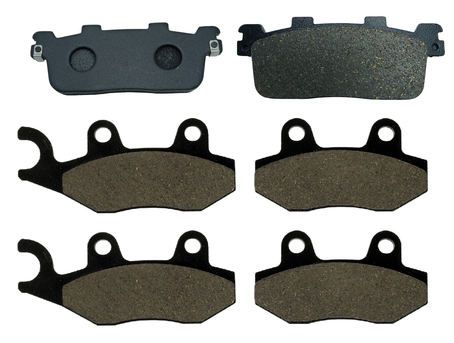 3 Kit plaquettes frein Raven RAV-104-119 Kymco People 250 Av G, Av D et Artitle=Forme et couleur