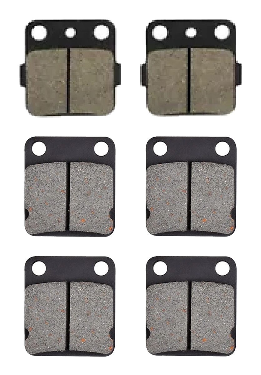 3 Kit plaquettes frein Raven RAV-104-128 Yamaha Kodiak 350 Av G, Av D et Artitle=Forme et couleur