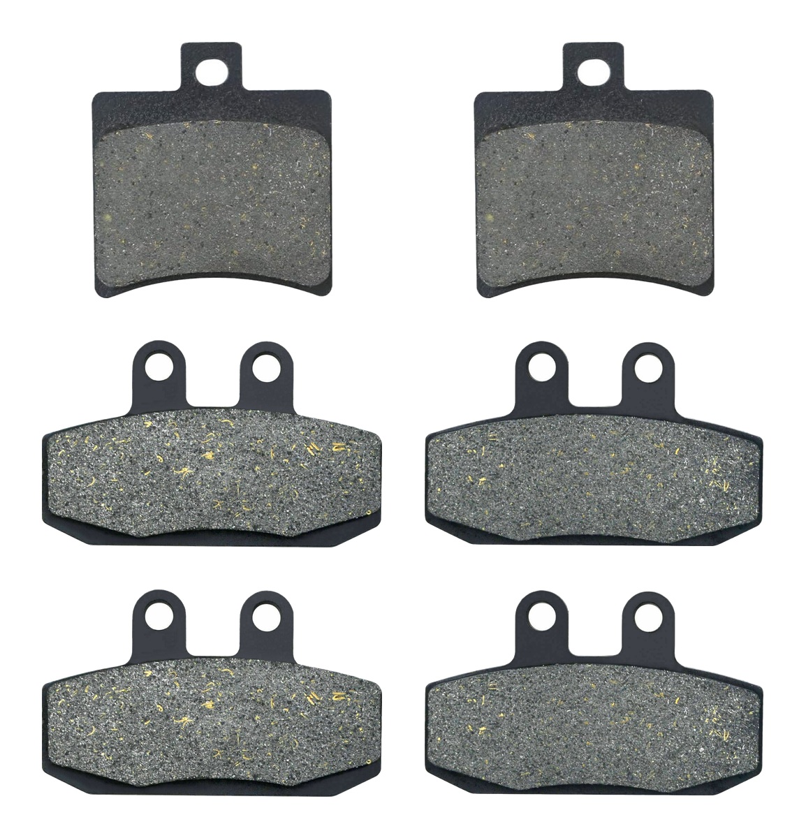 3 Kit plaquettes frein Raven RAV-104-132 Aprilia Sportcity 300 Av G, Av D et Artitle=Forme et couleur