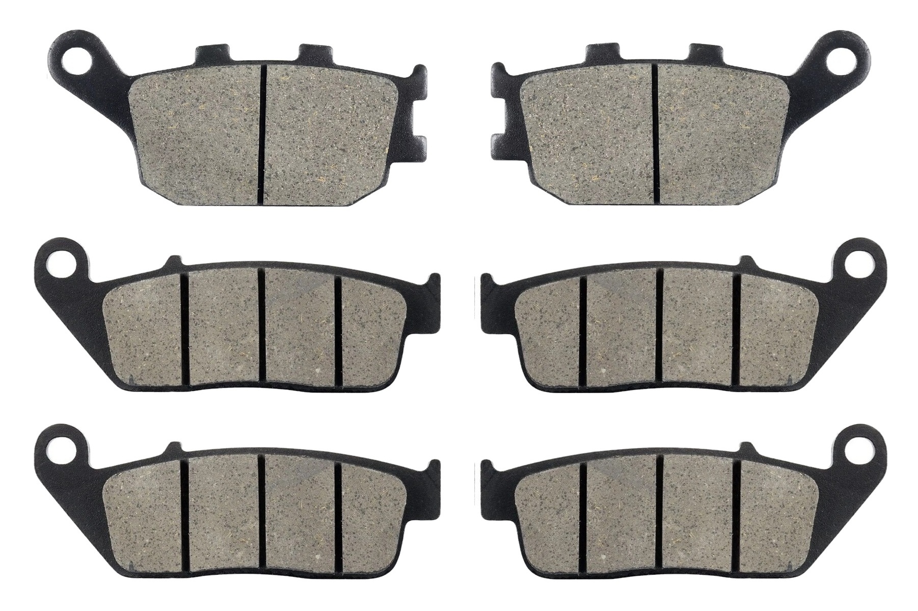 3 Kit plaquettes frein Raven RAV-104-135 Suzuki DL 800 V-Strom Av G, Av D et Artitle=Forme et couleur