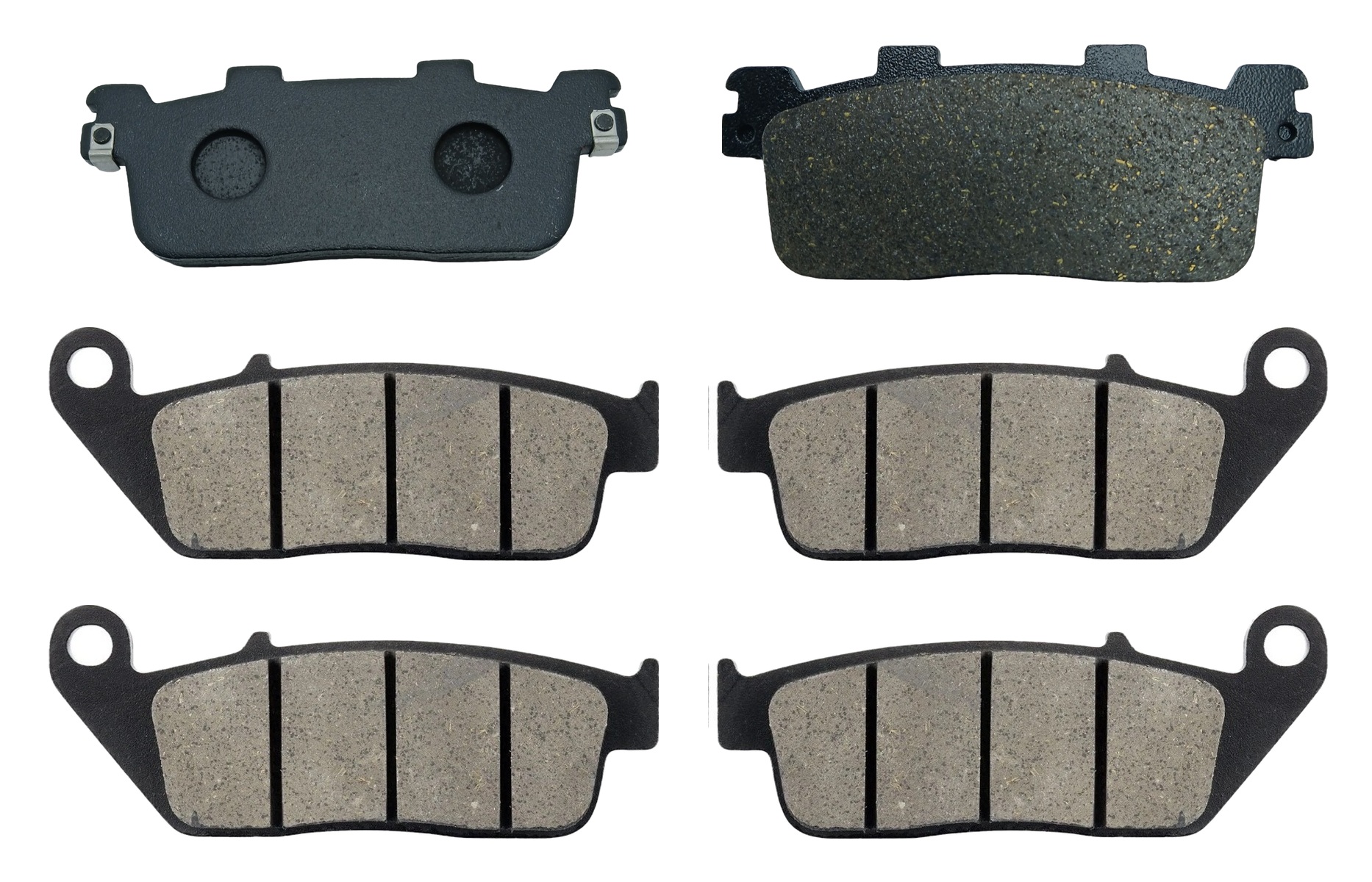 3 Kit plaquettes frein Raven RAV-104-137 Yamaha X-Max 400 Av G, Av D et Artitle=Forme et couleur