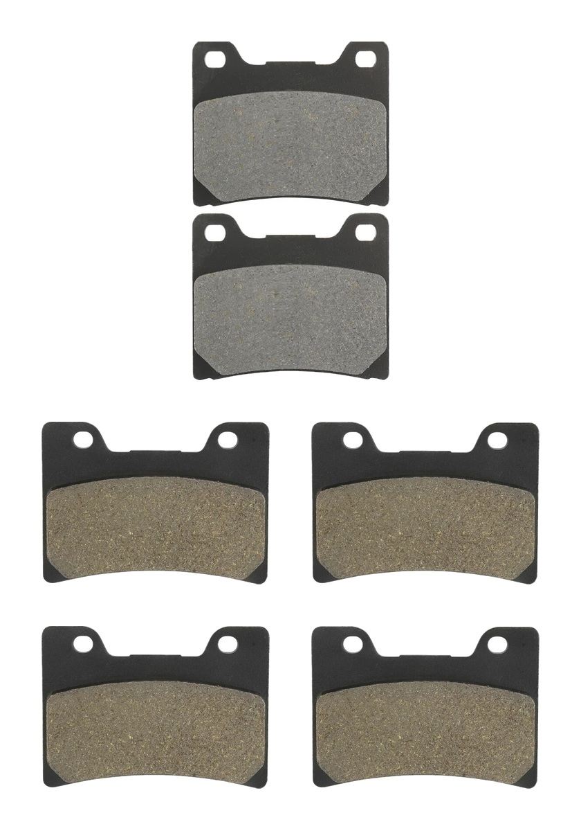 3 Kit plaquettes frein Raven RAV-104-139 Yamaha FZR 600 Av G, Av D et Artitle=Forme et couleur